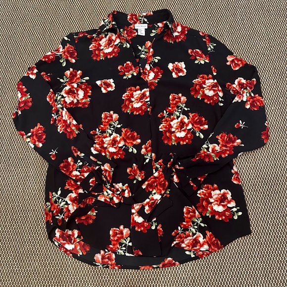 PARAPHRASE LADIES FLORAL BLOUSE MEDIUM - Picture 1 of 5